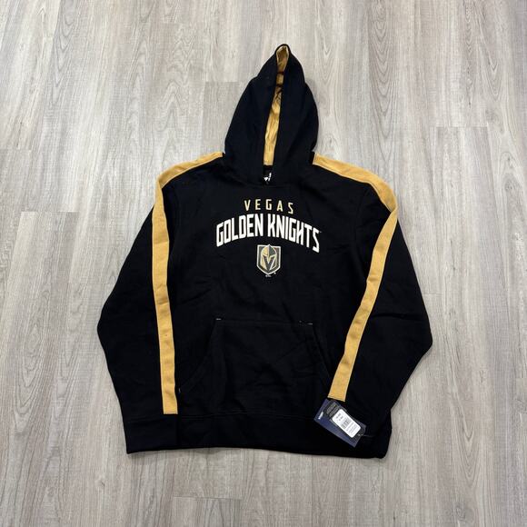 Fanatics NHL Vegas Golden Knights Hoodie Men's Extra Large Black Gold Hockey NEW - Picture 1 of 9